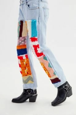 Best deal ✨ Women's Urban Renewal Remade Levi’s Blanket Patch Jean Indigo ✨ -Urban Renewal shop unnamed file 1004