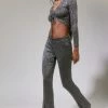 Cheap ???? Women's Urban Renewal Parties Remnants Ira Glitter Slit Flare Pant Grey ???? -Urban Renewal shop unnamed file 1045
