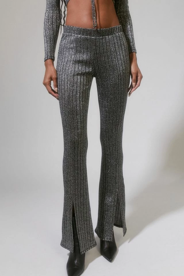 Urban Renewal Parties Remnants Ira Glitter Slit Flare Pant Cheap ???? Women's Urban Renewal Parties Remnants Ira Glitter Slit Flare Pant Grey ???? -Urban Renewal shop unnamed file 1046