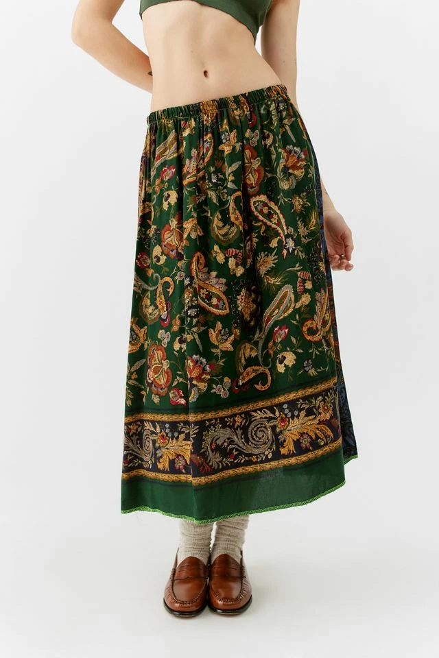 Urban Renewal Remade Dark Paisley Paneled Maxi Skirt Cheap ❤️ Women's Urban Renewal Remade Dark Paisley Paneled Maxi ???? Skirt Black ✨ -Urban Renewal shop unnamed file 1064