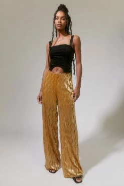 Promo ✔️ Women's Urban Renewal Parties Remnants Nell Wavy Velvet Wide Leg Pant Gold ???? 6 Promo ✔️ Women's Urban Renewal Parties Remnants Nell Wavy Velvet Wide Leg Pant Gold ???? -Urban Renewal shop unnamed file 1087