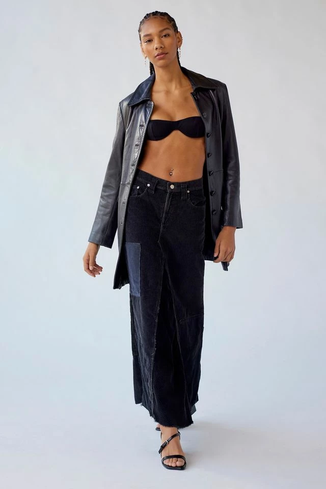 Urban Renewal Remade Pieced Cord Maxi Skirt Cheapest ???? Women's Urban Renewal Remade Pieced Cord Maxi ???? Skirt Black ???? -Urban Renewal shop unnamed file 1147