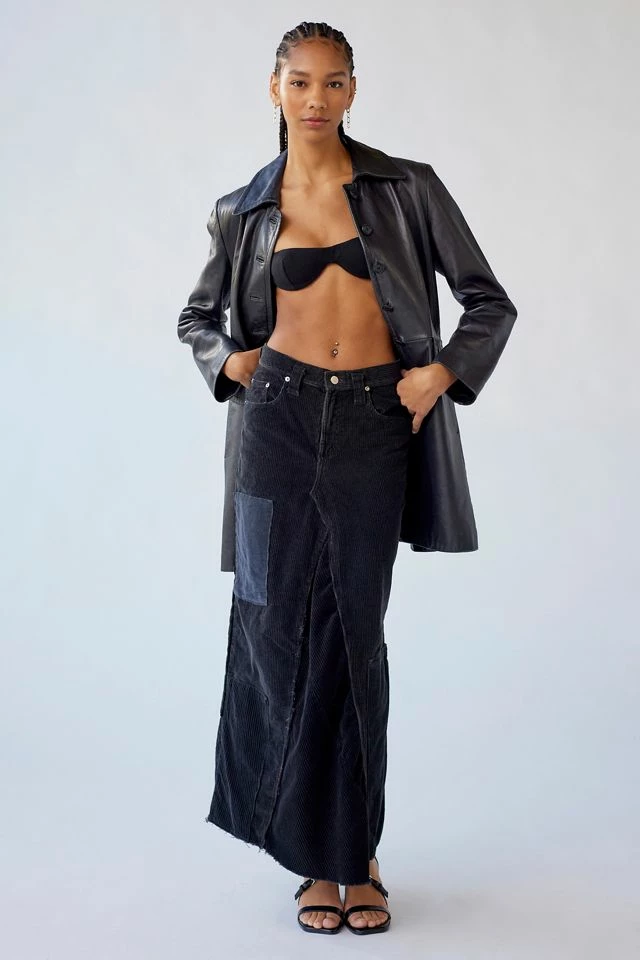Urban Renewal Remade Pieced Cord Maxi Skirt Cheapest ???? Women's Urban Renewal Remade Pieced Cord Maxi ???? Skirt Black ???? -Urban Renewal shop unnamed file 1150