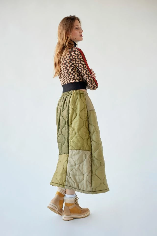 Urban Renewal Remade Surplus Quilted Skirt Top 10 ❤️ Women's Urban Renewal Remade Surplus Quilted ???? Skirt Green ❤️ -Urban Renewal shop unnamed file 1163
