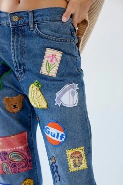 Flash Sale ???? Women's BDG X Urban Renewal Remade Allover Patch Jean Rinsed Denim ???? 13 Flash Sale ???? Women's BDG X Urban Renewal Remade Allover Patch Jean Rinsed Denim ???? -Urban Renewal shop unnamed file 1176