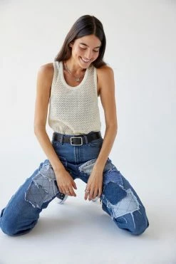 Best Pirce ❤️ Women's BDG X Urban Renewal Remade Patchwork Straight Leg Jean Rinsed Denim ???? 4 Best Pirce ❤️ Women's BDG X Urban Renewal Remade Patchwork Straight Leg Jean Rinsed Denim ???? -Urban Renewal shop unnamed file 1198