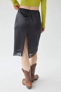 Hot Sale ???? Women's Urban Renewal Vintage Slip Midi ???? Skirt Black ???? -Urban Renewal shop unnamed file 1214