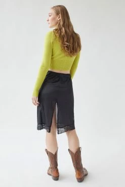 Hot Sale ???? Women's Urban Renewal Vintage Slip Midi ???? Skirt Black ???? -Urban Renewal shop unnamed file 1216