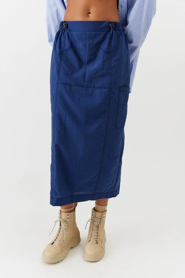 Urban Renewal Remnants Nylon Midi Skirt Coupon ???? Women's Urban Renewal Remnants Nylon Midi ???? Skirt Navy ???? -Urban Renewal shop unnamed file 1225