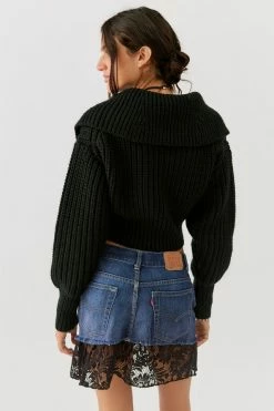 Discount ❤️ Women's Urban Renewal Remade Levi’s Lace Trim Low-Rise Mini ???? Skirt Indigo ???? -Urban Renewal shop unnamed file 1239