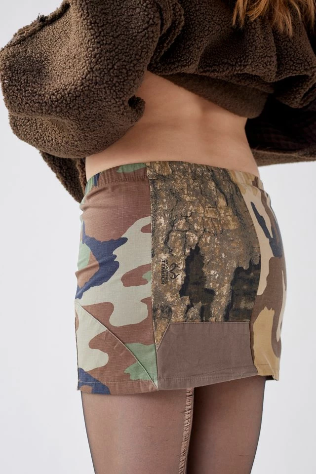 Urban Renewal Remade Multi Pieced Camo Mini Skirt Budget ???? Women's Urban Renewal Remade Multi Pieced Camo Mini ???? Skirt Green ???? -Urban Renewal shop unnamed file 1244