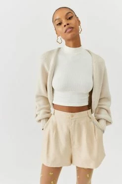 Buy ✨ Women's Urban Renewal Remade Plaid Chain Trouser Short Neutral ???? -Urban Renewal shop unnamed file 1259