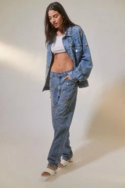 Best Sale ⭐ Women's Urban Renewal Parties Remade Levi’s Jewel Studded Jean Indigo ???? 5 Best Sale ⭐ Women's Urban Renewal Parties Remade Levi’s Jewel Studded Jean Indigo ???? -Urban Renewal shop unnamed file 1277