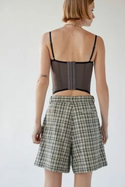 Brand new ???? Women's Urban Renewal Vintage Slouchy Plaid Cotton Short Neutral ✔️ -Urban Renewal shop unnamed file 1299