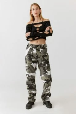 Flash Sale ???? Women's Urban Renewal Vintage Pop Color Camo Pant Black + White ❤️