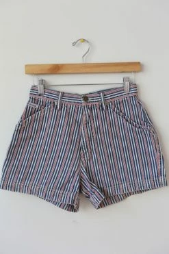 Flash Sale ✨ Women's Vintage Guess Utility Striped Shorts Blue ???? -Urban Renewal shop unnamed file 1360