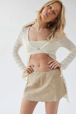 Best reviews of ???? Women's Urban Renewal Remade Suede Micro Mini ???? Skirt Tan ????