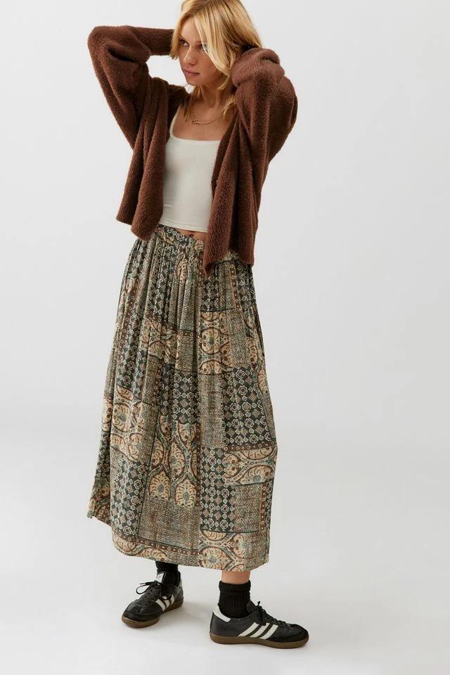 Urban Renewal Remade Floral Paisley Midi Skirt Cheapest ✔️ Women's Urban Renewal Remade Floral Paisley Midi ???? Skirt Neutral ???? -Urban Renewal shop unnamed file 1460