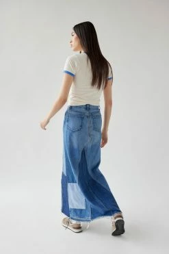 Promo ???? Women's Urban Renewal Remade Pieced Denim Maxi ???? Skirt Indigo ???? 5 Promo ???? Women's Urban Renewal Remade Pieced Denim Maxi ???? Skirt Indigo ???? -Urban Renewal shop unnamed file 1474