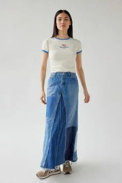 Promo ???? Women's Urban Renewal Remade Pieced Denim Maxi ???? Skirt Indigo ???? 6 Promo ???? Women's Urban Renewal Remade Pieced Denim Maxi ???? Skirt Indigo ???? -Urban Renewal shop unnamed file 1475