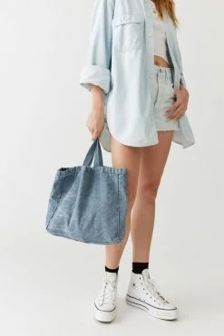 Flash Sale โจ Women's Urban Renewal Remade Acid Wash Tote Bag Light Blue ๐