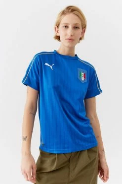 New ❤️ Women's Urban Renewal Vintage Soccer Jersey Tee Blue ????
