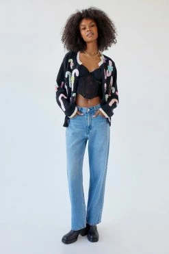 New ❤️ Women's Urban Renewal Vintage Holiday Cardigan Black ???? -Urban Renewal shop unnamed file 198