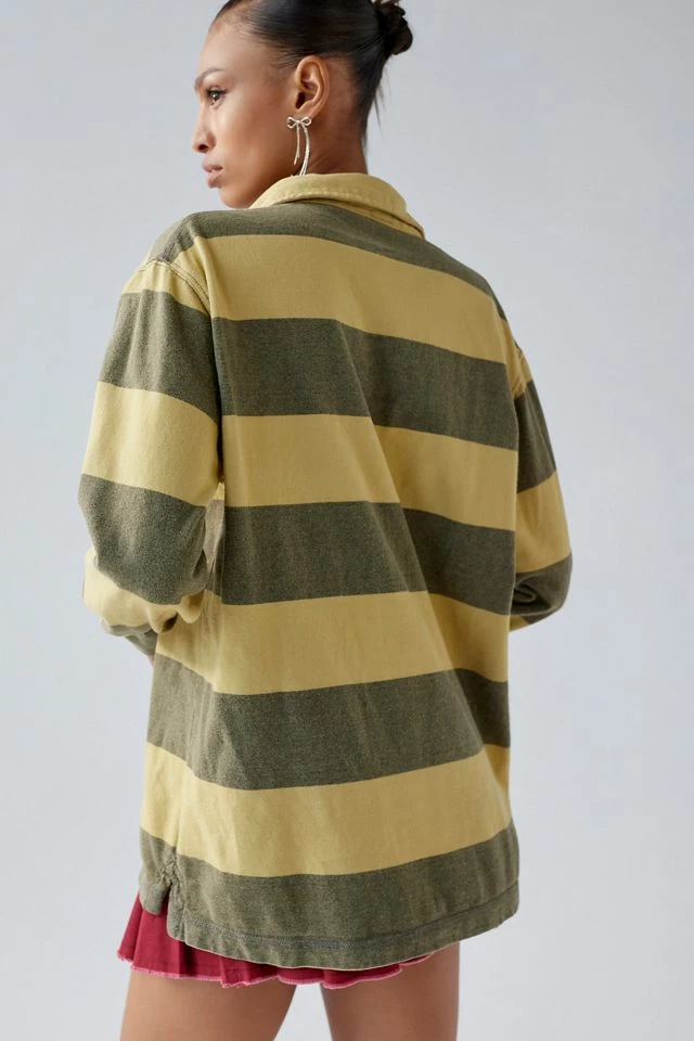 Urban Renewal Remade Overdyed Rugby Shirt Brand new ???? Women's Urban Renewal Remade Overdyed Rugby ???? Shirt Green ⭐ -Urban Renewal shop unnamed file 204