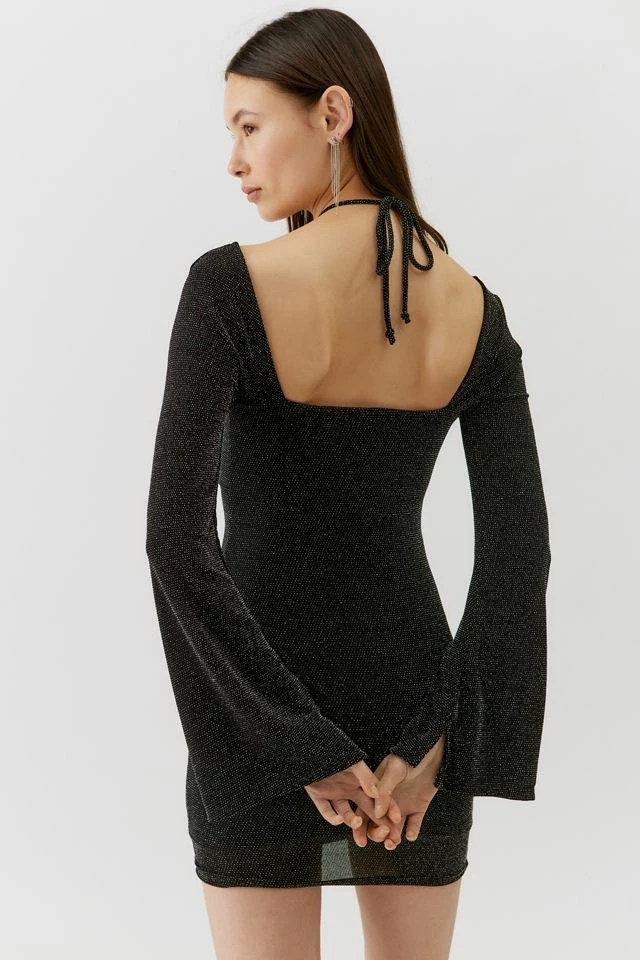 Best Pirce ???? Women's Urban Renewal Parties Remnants Odessa Tie Bodycon Mini ???? Dress Black ???? 4 Best Pirce ???? Women's Urban Renewal Parties Remnants Odessa Tie Bodycon Mini ???? Dress Black ???? - Image 2