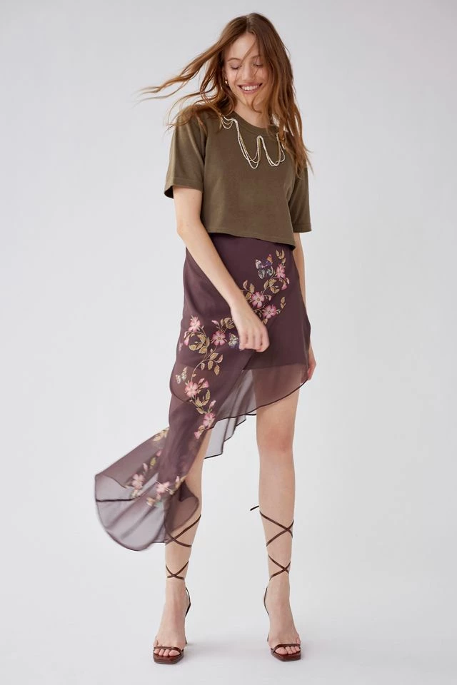 Urban Renewal Parties Remade Rhinestone Chain Cropped Surplus Tee New ???? Women's Urban Renewal Parties Remade Rhinestone Chain Cropped Surplus Tee Green ???? -Urban Renewal shop unnamed file 230