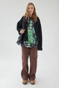 Promo ???? Women's Urban Renewal Remade Leaf Dye Long Sleeve Tee Grey ???? -Urban Renewal shop unnamed file 240