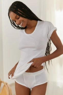Best reviews of ???? Women's Urban Renewal Vintage Deadstock Tee & Brief Sleep Set White ⭐