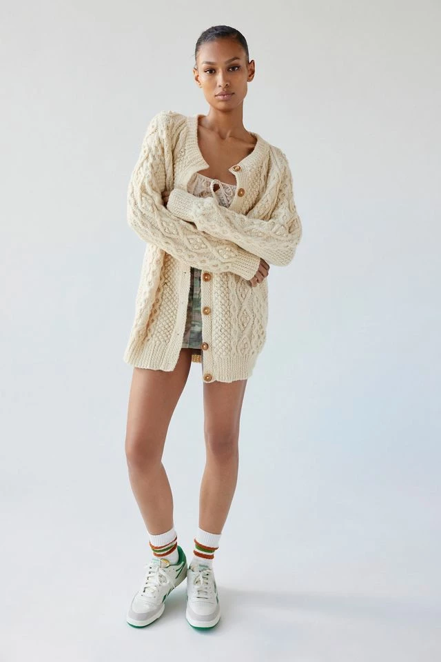 Urban Renewal Vintage Fisherman Cardigan Best Sale ???? Women's Urban Renewal Vintage Fisherman Cardigan Cream ???? -Urban Renewal shop unnamed file 275