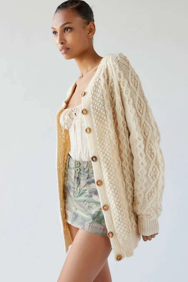 Urban Renewal Vintage Fisherman Cardigan Best Sale ???? Women's Urban Renewal Vintage Fisherman Cardigan Cream ???? -Urban Renewal shop unnamed file 277