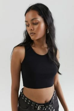 Wholesale ???? Women's Urban Renewal Remnants Raw Cropped Tank Top Black ????