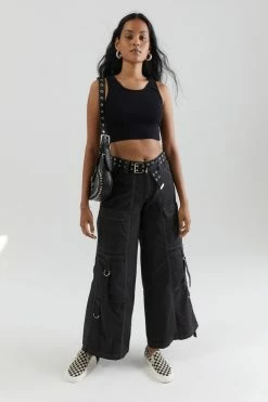 Wholesale ???? Women's Urban Renewal Remnants Raw Cropped Tank Top Black ???? -Urban Renewal shop unnamed file 304