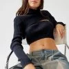 Buy ???? Women's Urban Renewal Remade Ribbed Turtleneck Tube Top 2-Piece Set Black ???? -Urban Renewal shop unnamed file 308