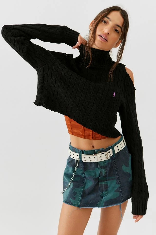 Urban Renewal Remade Shoulder Cut-Out Sweater Budget ✨ Women's Urban Renewal Remade Shoulder Cut-Out Sweater Black ⌛ -Urban Renewal shop unnamed file 327