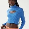Hot Sale ✨ Women's Urban Renewal Remade Heart Cut Out Ribbed Top Blue ???? 2 Hot Sale ✨ Women's Urban Renewal Remade Heart Cut Out Ribbed Top Blue ???? -Urban Renewal shop unnamed file 328