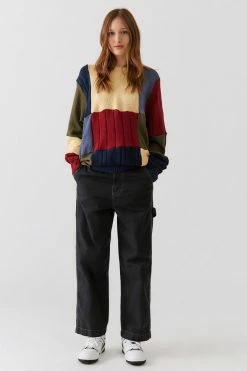 Cheap ???? Women's Urban Renewal Remade Squares Pieced Sweater Assorted ⭐ -Urban Renewal shop unnamed file 359