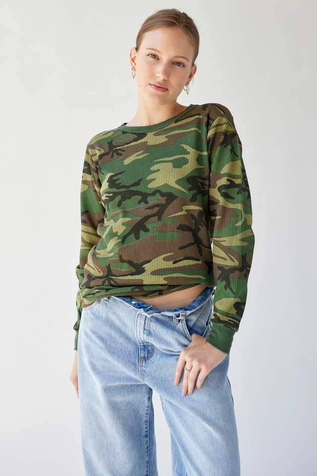 Urban Renewal Vintage Camo Thermal Long Sleeve Top Promo ❤️ Women's Urban Renewal Vintage Camo Thermal Long Sleeve Top Green ⭐ -Urban Renewal shop unnamed file 367