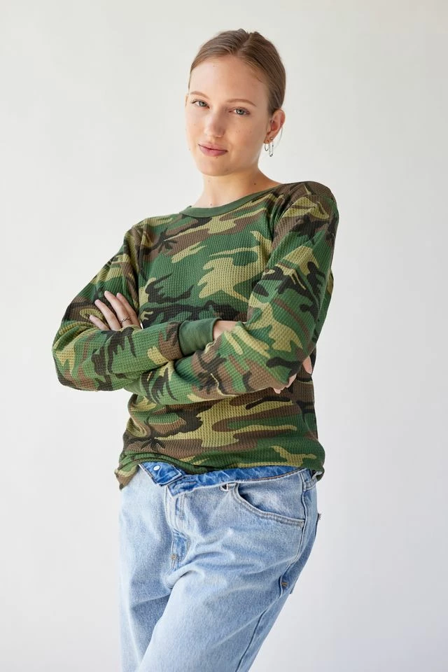 Urban Renewal Vintage Camo Thermal Long Sleeve Top Promo ❤️ Women's Urban Renewal Vintage Camo Thermal Long Sleeve Top Green ⭐ -Urban Renewal shop unnamed file 370