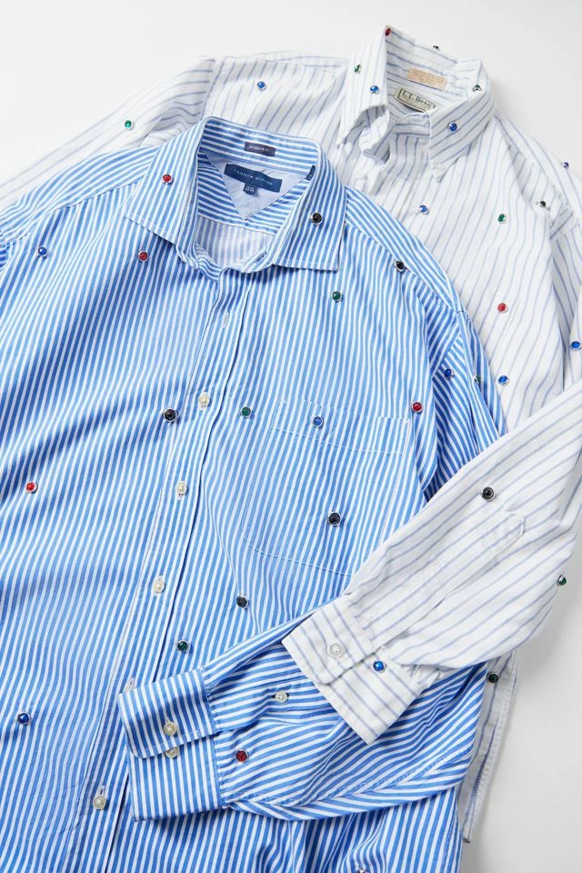 Urban Renewal Parties Remade Oversized Rhinestone Shirt Buy ???? Women's Urban Renewal Parties Remade Oversized Rhinestone ???? Shirt Blue ???? -Urban Renewal shop unnamed file 372