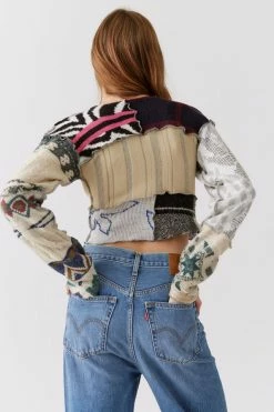 Budget ???? Women's Urban Renewal Remade Pieced Cropped Sweater Assorted ❤️ -Urban Renewal shop unnamed file 388