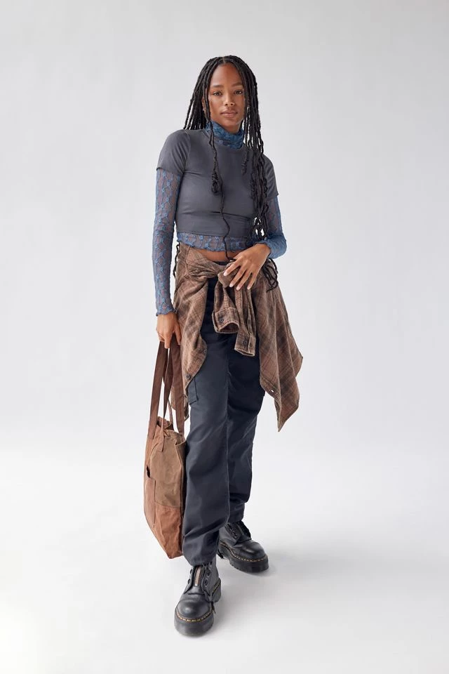 Urban Renewal Remnants Slinky Baby Tee Best Sale ???? Women's Urban Renewal Remnants Slinky Baby Tee Charcoal ???? -Urban Renewal shop unnamed file 390