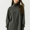 Best Sale ???? Women's Urban Renewal Vintage Pigment Dye Turtleneck ???? Dress Grey ???? -Urban Renewal shop unnamed file 399
