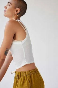 Promo ???? Women's Urban Renewal Remnants Slinky High Neck Ribbed Tank Top White ???? 5 Promo ???? Women's Urban Renewal Remnants Slinky High Neck Ribbed Tank Top White ???? -Urban Renewal shop unnamed file 415