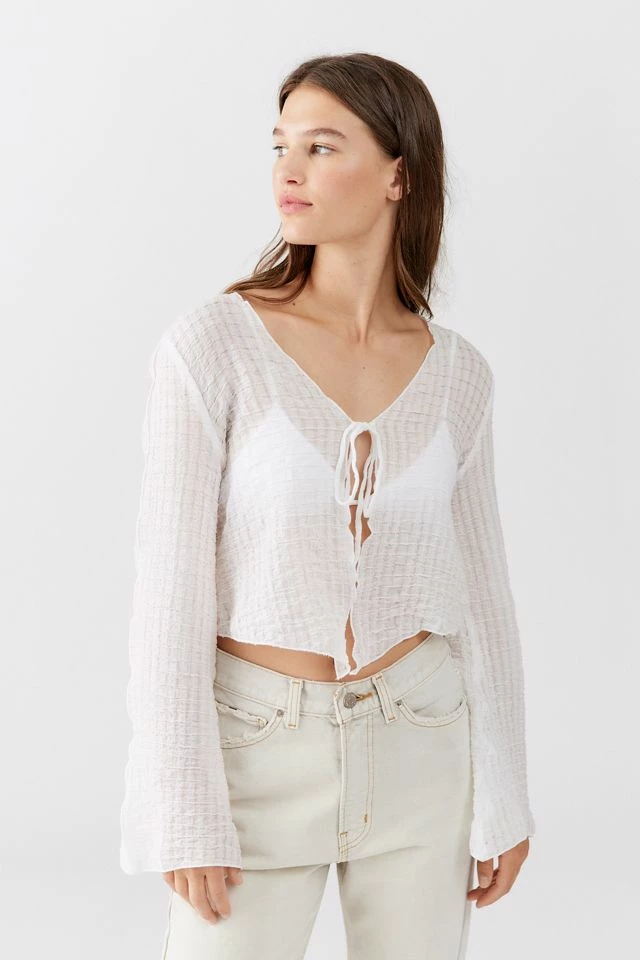 Urban Renewal Remnants Crepe Tie Front Top Outlet ❤️ Women's Urban Renewal Remnants Crepe Tie Front Top White ⌛ -Urban Renewal shop unnamed file 420
