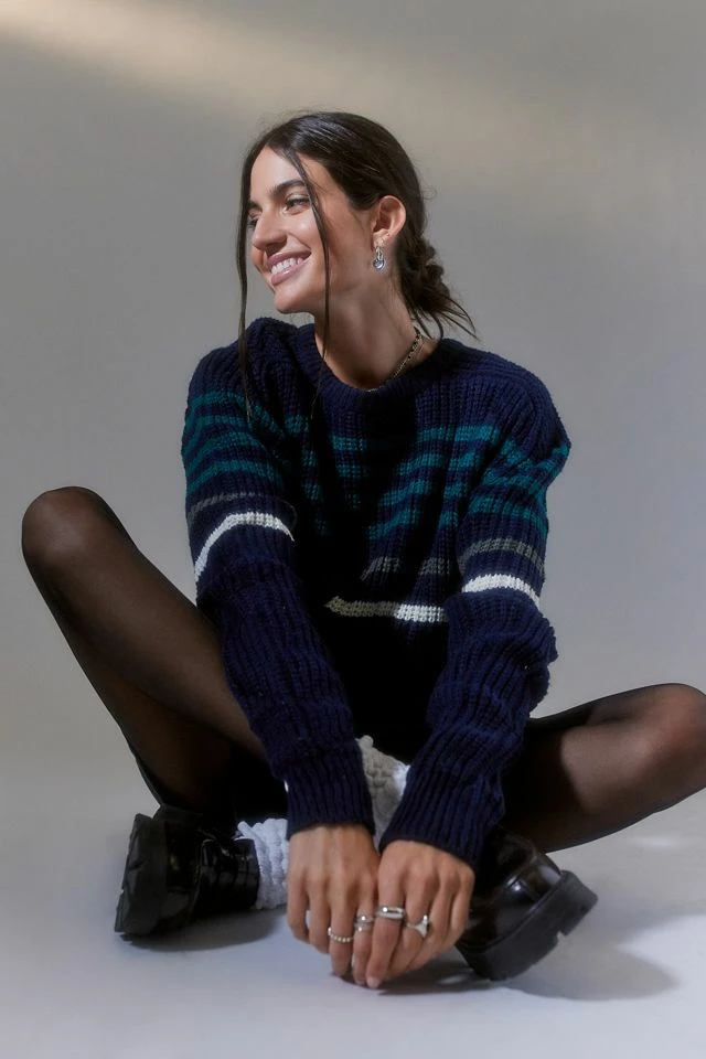 Urban Renewal Vintage Oversized Stripe Sweater Cheapest ???? Women's Urban Renewal Vintage Oversized Stripe Sweater Navy ✨ -Urban Renewal shop unnamed file 450