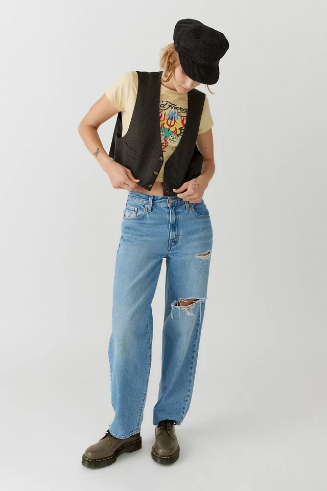 Urban Renewal Remade Raw Cropped Pinstripe Vest Budget ???? Women's Urban Renewal Remade Raw Cropped Pinstripe Vest Black ???? -Urban Renewal shop unnamed file 465